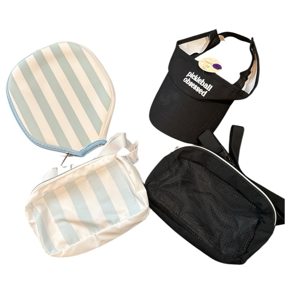 Pickleball Accessory Set - Black and Blue